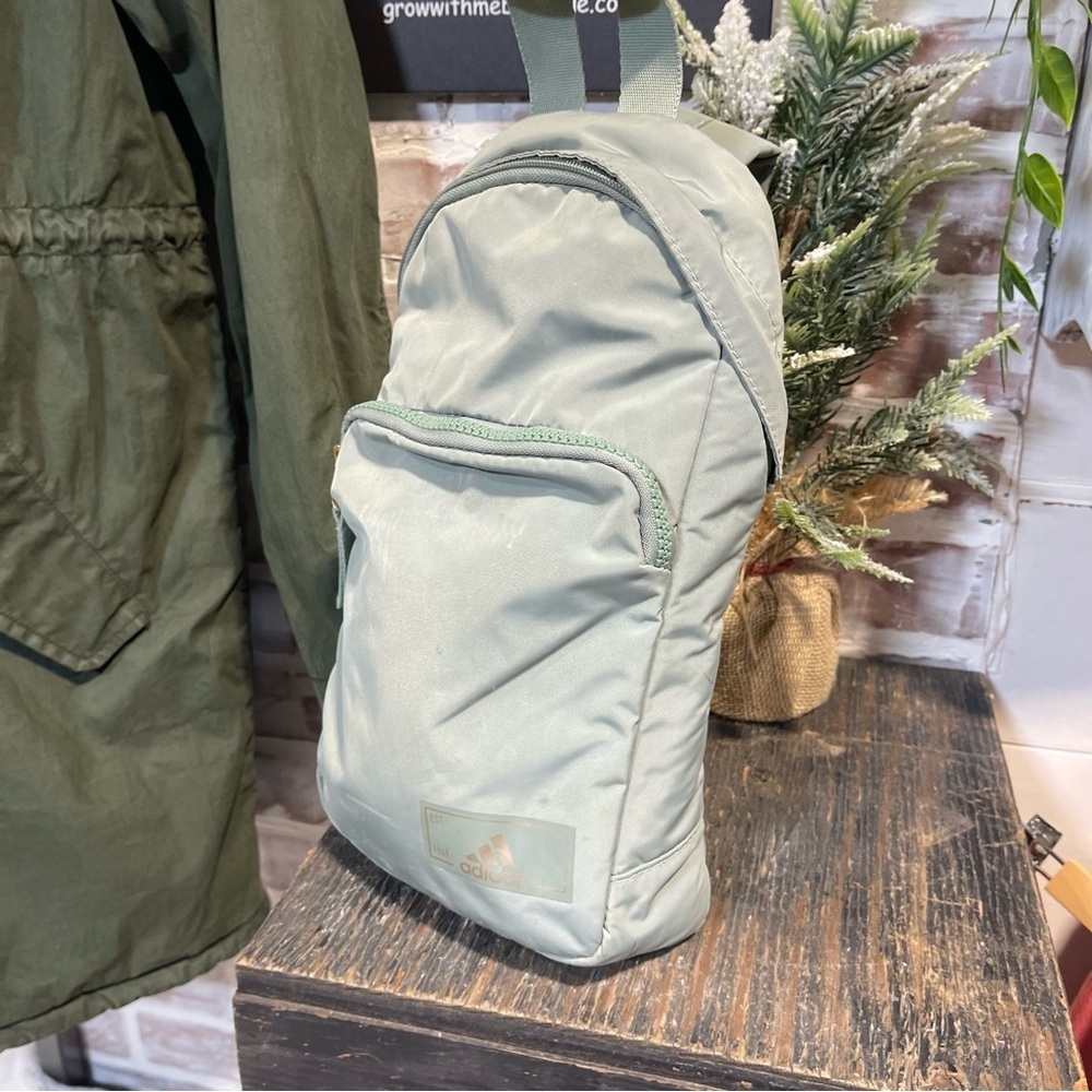 Adidas sling Backpack sage green